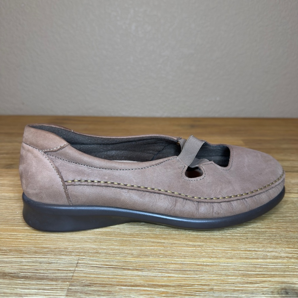 SAS Crissy Slip On Loafers Women's 9 WW Tan Praline Nubuck Comfort Moccasin - Picture 5 of 13